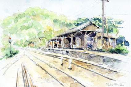 明智線岩村駅 のコピー