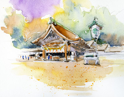 国府宮神社境内 のコピー